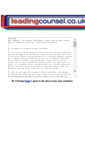 Mobile Screenshot of leadingcounsel.co.uk