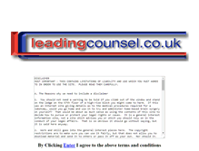 Tablet Screenshot of leadingcounsel.co.uk